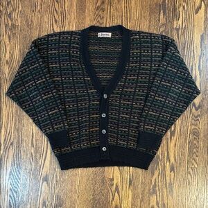 Vintage 80s Knit Cardigan Sweater